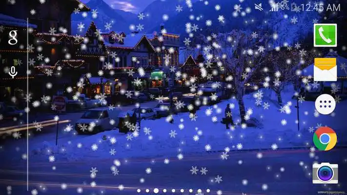 Play Snow Night City wallpaper PRO