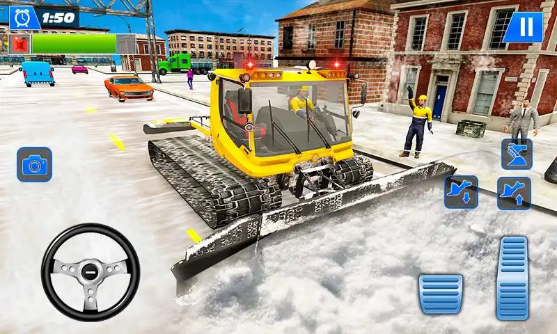 Play Snow Plow Winter City Rescue as an online game Snow Plow Winter City Rescue with UptoPlay