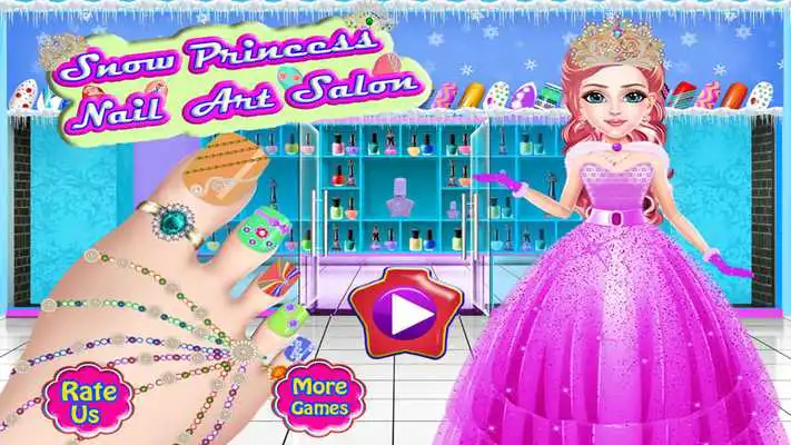 Play Snow Princess Nail Art Salon
