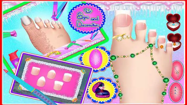 Play Snow Princess Nail Art Salon