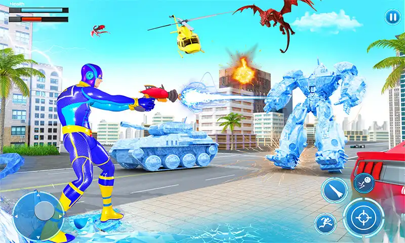 Play Snow Storm Hero : Frozen City  and enjoy Snow Storm Hero : Frozen City with UptoPlay