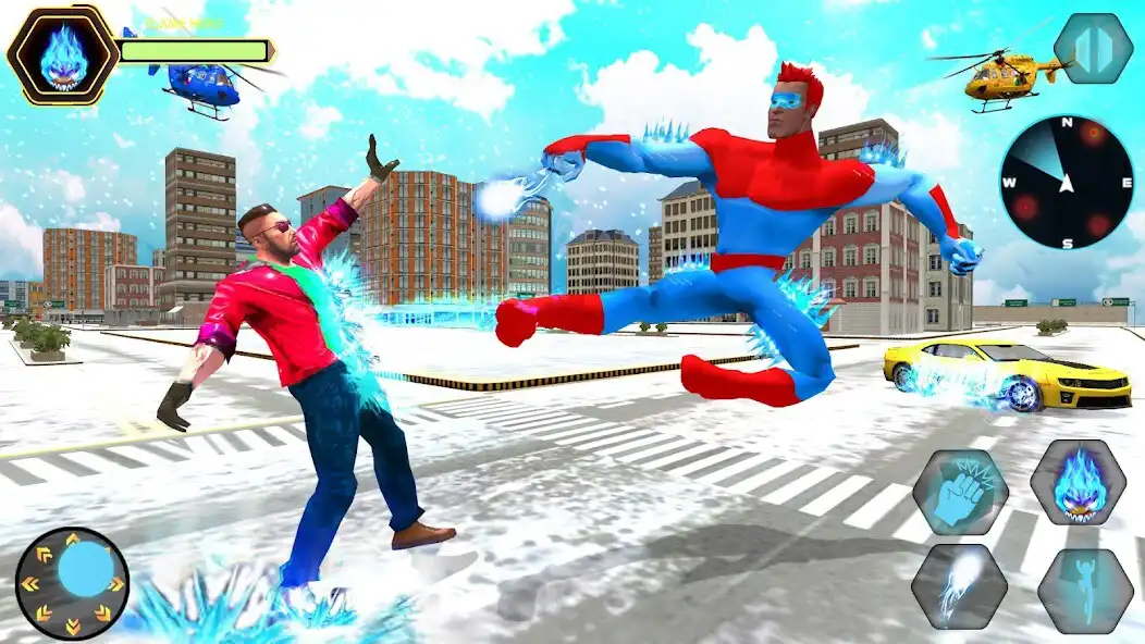 Play Snow Storm Super Robot Man as an online game Snow Storm Super Robot Man with UptoPlay
