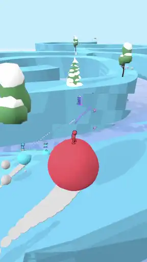Play Snow Trail 3D as an online game Snow Trail 3D with UptoPlay
