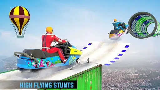 Play Snow Tricky Bike Stunt Games as an online game Snow Tricky Bike Stunt Games with UptoPlay
