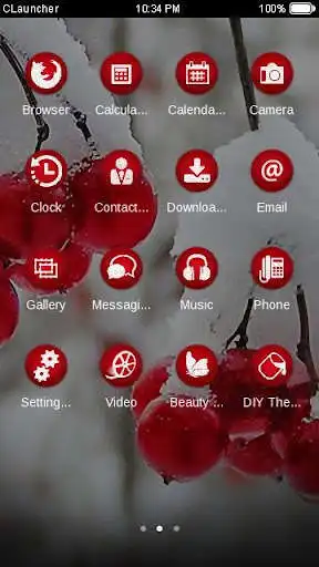 Play Snowy Cherry C launcher Theme as an online game Snowy Cherry C launcher Theme with UptoPlay
