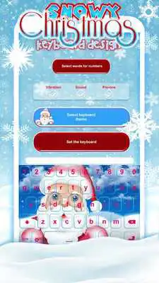 Play Snowy Christmas Keyboard Design