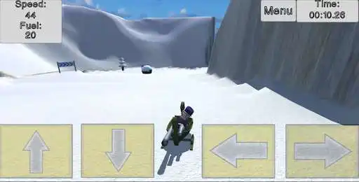 Play Snowy Sled Race as an online game Snowy Sled Race with UptoPlay