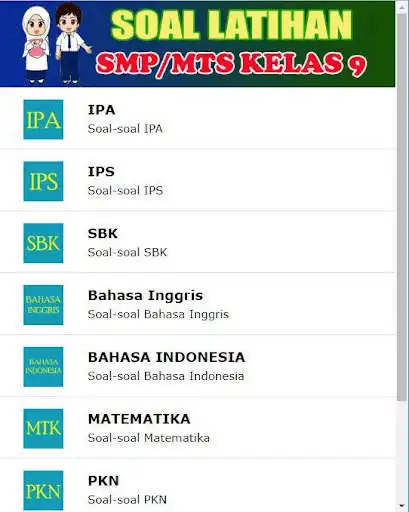Play SOAL SMP KELAS 9  and enjoy SOAL SMP KELAS 9 with UptoPlay