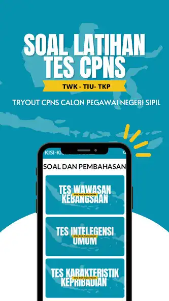 Play Soal Tes CPNS TWK TIU TKP 2022  and enjoy Soal Tes CPNS TWK TIU TKP 2022 with UptoPlay