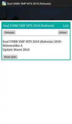 Play Soal UNBK SMP 2018 Offline (Ujian Nasional)
