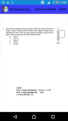 Play APK Soal UN Matematika SMA  and enjoy Soal UN Matematika SMA with UptoPlay com.unmatematikasmu