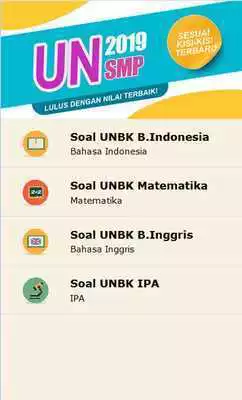 Play Soal UN SMP MTS 2019 (UNBK)
