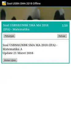 Play Soal USBN SMA 2018 IPA IPS