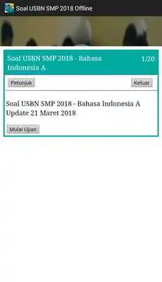 Play Soal USBN SMP 2018 Offline Play Soal USBN SMP 2018 Offline
