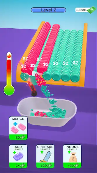 Play Soap Cutting Idle as an online game Soap Cutting Idle with UptoPlay
