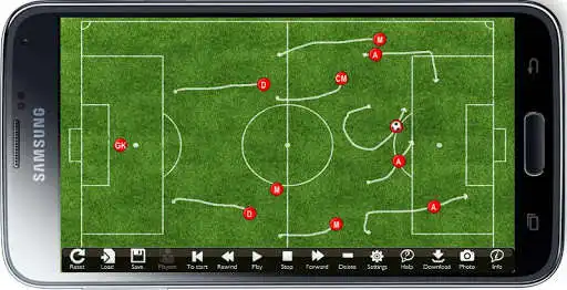 Play Soccer Play Designer and Coach Tactic Board as an online game Soccer Play Designer and Coach Tactic Board with UptoPlay