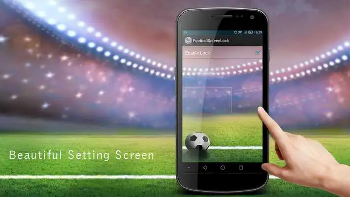 Play soccer screen locker