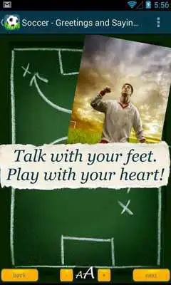 Play Soccer - Slogans  Greetings