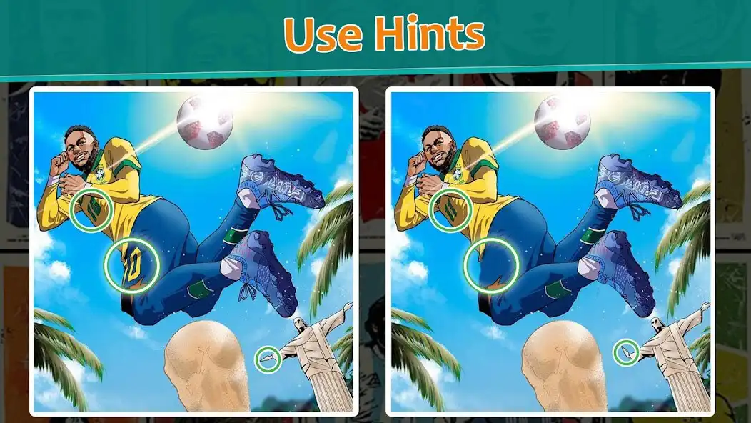 Play Soccer Star: Find Differences as an online game Soccer Star: Find Differences with UptoPlay