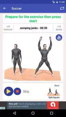 Play Soccer Training Workout - Fitness Coach Gym Guide