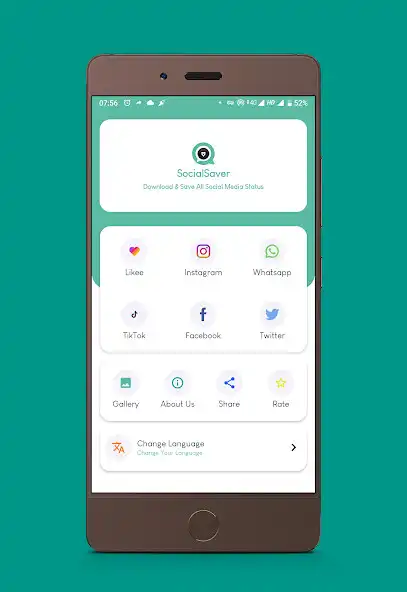 Play SocialSaver - Download  Save Social Media Status  and enjoy SocialSaver - Download  Save Social Media Status with UptoPlay