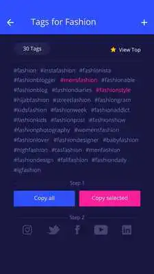 Play Social Tags - hashtags for likes on instagram
