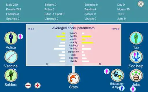 Play Society Simulator as an online game Society Simulator with UptoPlay