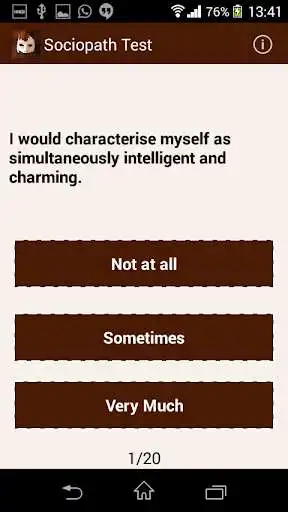 Play Sociopath Test as an online game Sociopath Test with UptoPlay