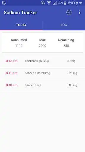 Play Sodium Tracker as an online game Sodium Tracker with UptoPlay