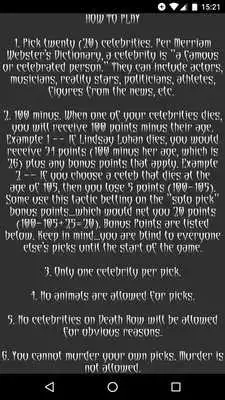 Play Sofadog Celeb Death Pool 2017