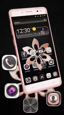 Play Soft Rose Gold Launcher