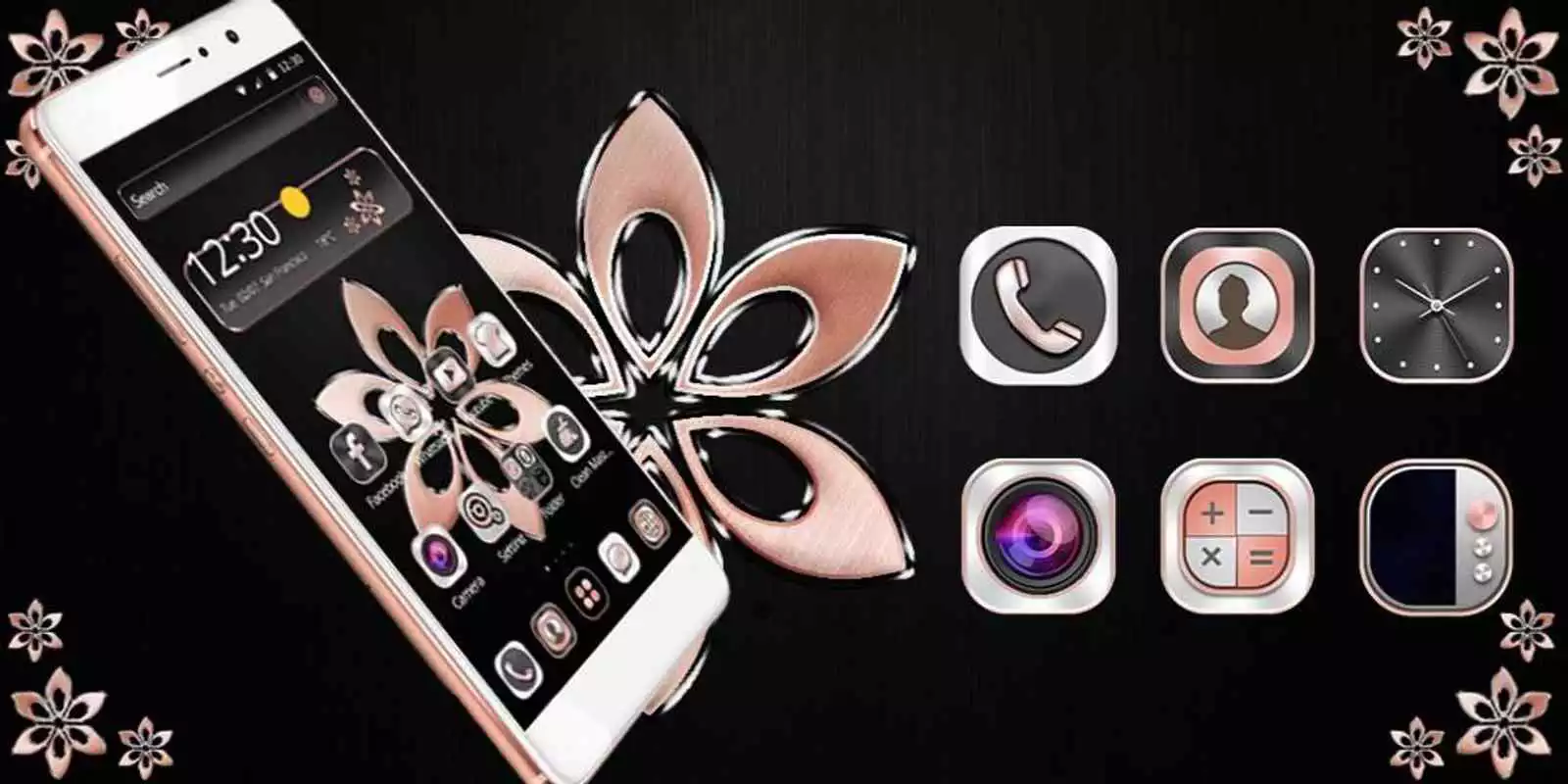 Play Soft Rose Gold Launcher