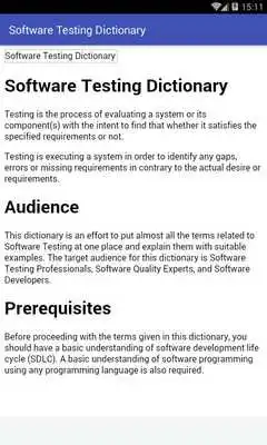 Play Software Testing Dictionary