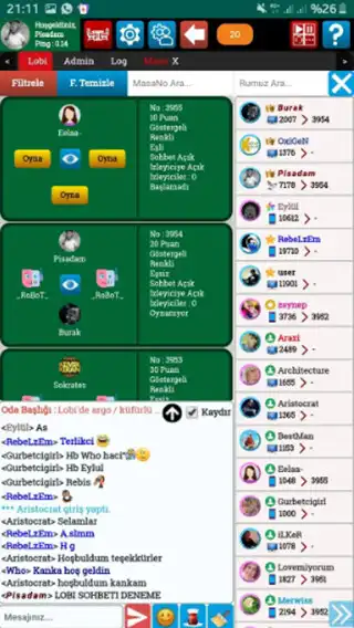 Play Sohbet Okey - Mobil Okey Oyna as an online game Sohbet Okey - Mobil Okey Oyna with UptoPlay