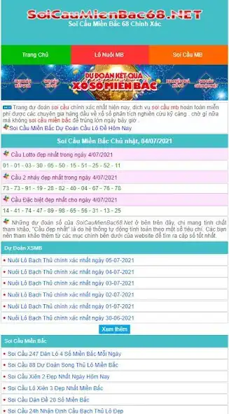 Play Soi Cầu Miền Bắc 68  and enjoy Soi Cầu Miền Bắc 68 with UptoPlay