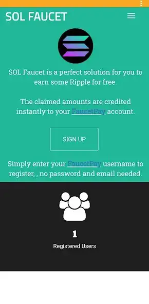 Play SOL Faucet - Earn Solana  and enjoy SOL Faucet - Earn Solana with UptoPlay