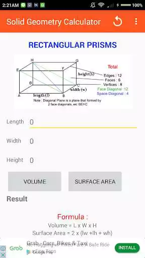 Play Solid Geometry Calculator