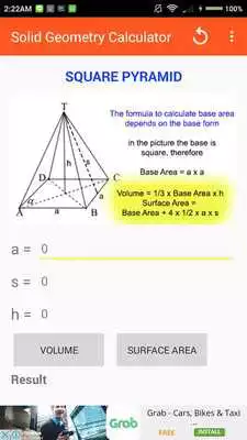 Play Solid Geometry Calculator