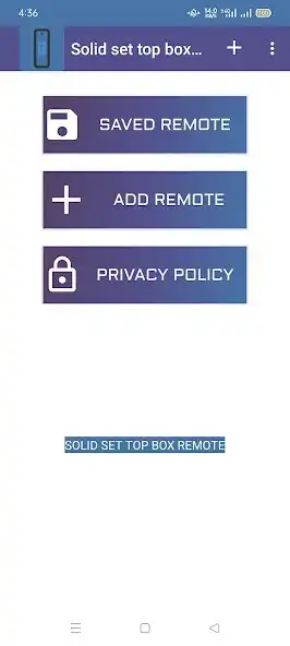 Play Solid set top box remote  and enjoy Solid set top box remote with UptoPlay