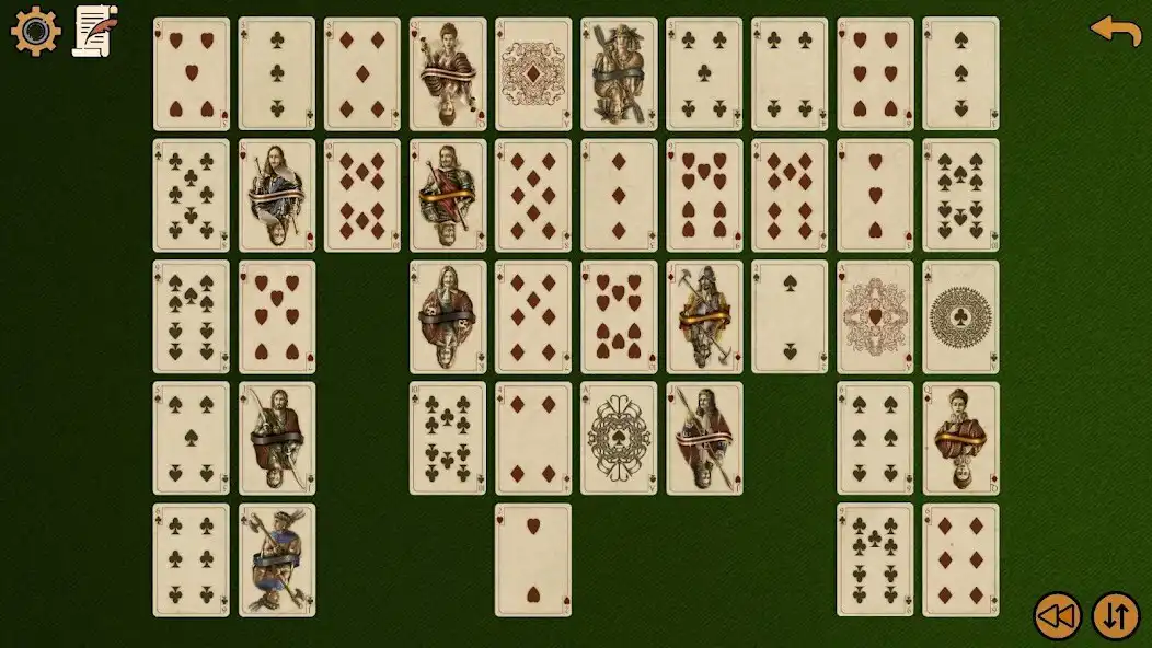 Play Solitaire 1826 Turkish shawl as an online game Solitaire 1826 Turkish shawl with UptoPlay