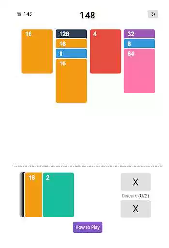 Play Solitaire 2048 as an online game Solitaire 2048 with UptoPlay
