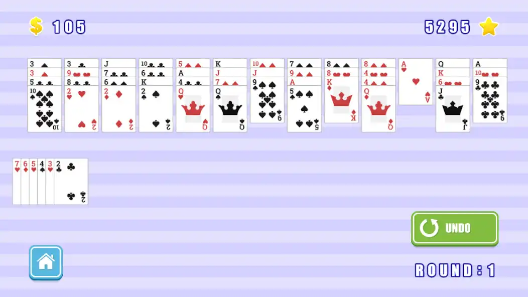Play Solitaire - All in a row as an online game Solitaire - All in a row with UptoPlay
