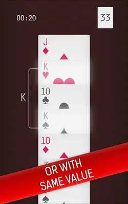 Play Solitaire: Card pairs