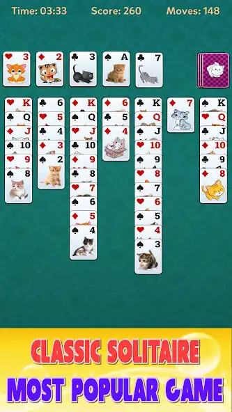Play Solitaire Cat offline games as an online game Solitaire Cat offline games with UptoPlay