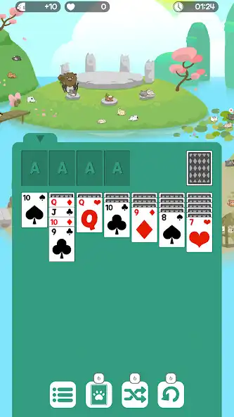 Play Solitaire Cat Paradise as an online game Solitaire Cat Paradise with UptoPlay