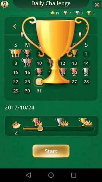 Play Solitaire Daily Challenges as an online game Solitaire Daily Challenges with UptoPlay