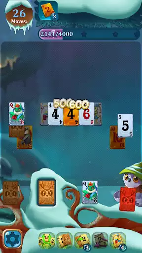 Play Solitaire: Frozen Dream Forest as an online game Solitaire: Frozen Dream Forest with UptoPlay