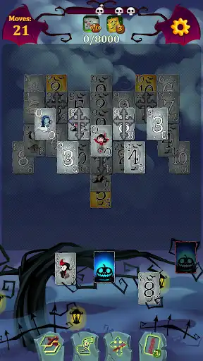 Play Solitaire Halloween Game as an online game Solitaire Halloween Game with UptoPlay