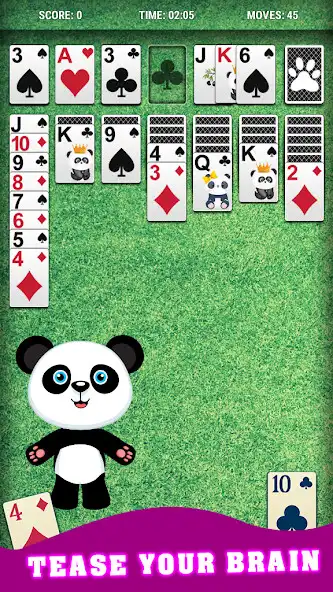 Play Solitaire Klondike Panda as an online game Solitaire Klondike Panda with UptoPlay