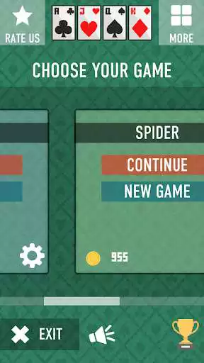 Play Solitaire: Klondike, Spider as an online game Solitaire: Klondike, Spider with UptoPlay